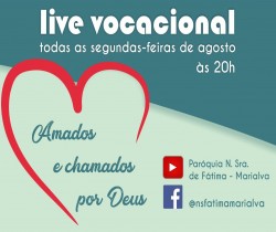 SAV-PV de Marialva realizará semanalmente Live Vocacionais